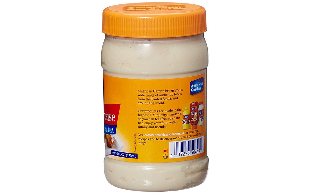 American Garden U.S. Mayonnaise    Plastic Jar  473 millilitre